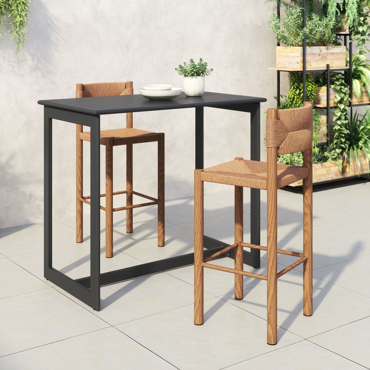 Iska Barstool (Set of 2) Natural