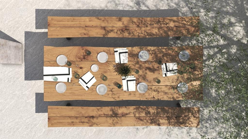 Gera Alu Dining Table 340 - Ambiance Image~~