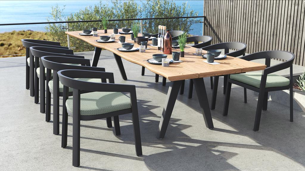 Gera Alu Dining Table 340 - Ambiance Image~~