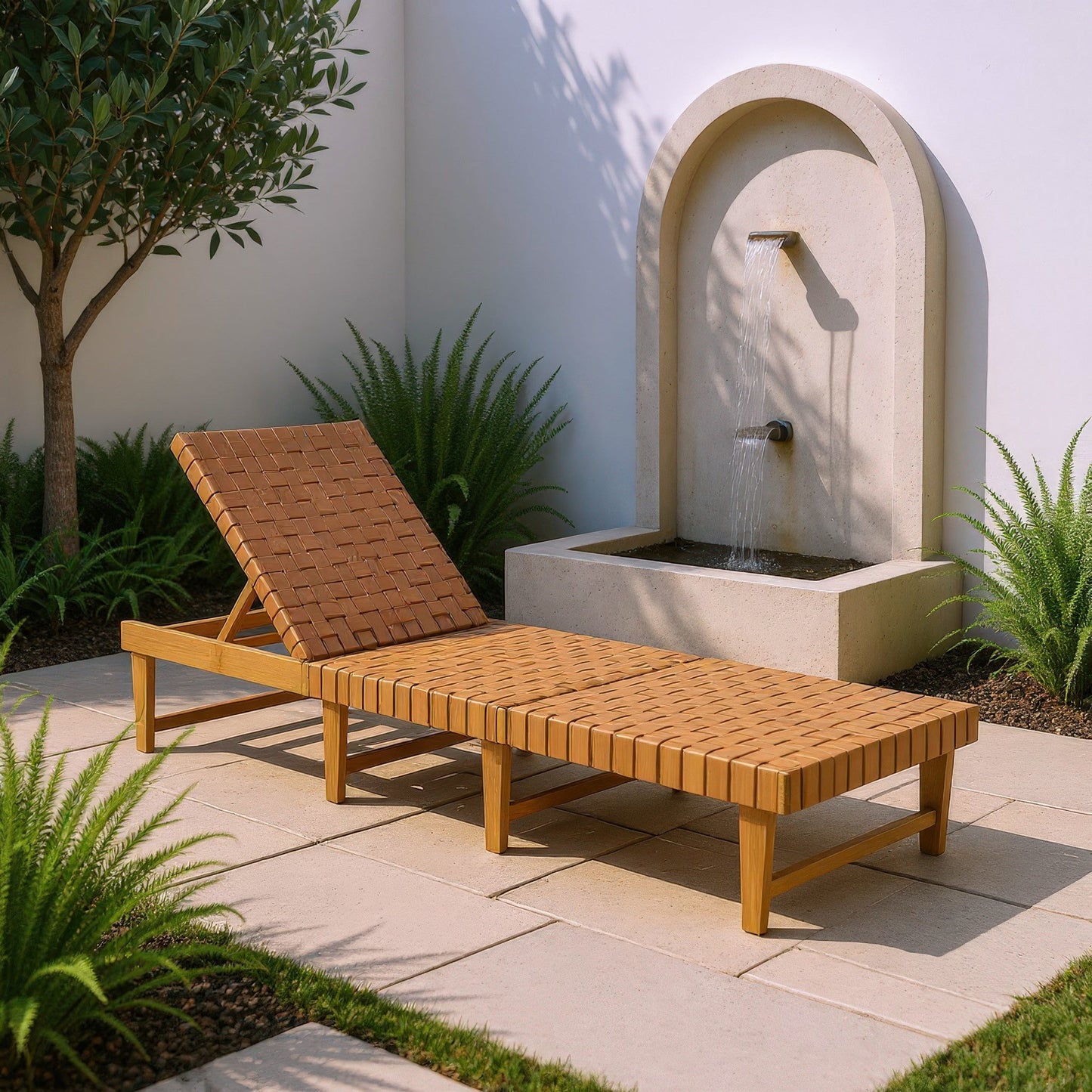 Breath Chaise Lounge Brown