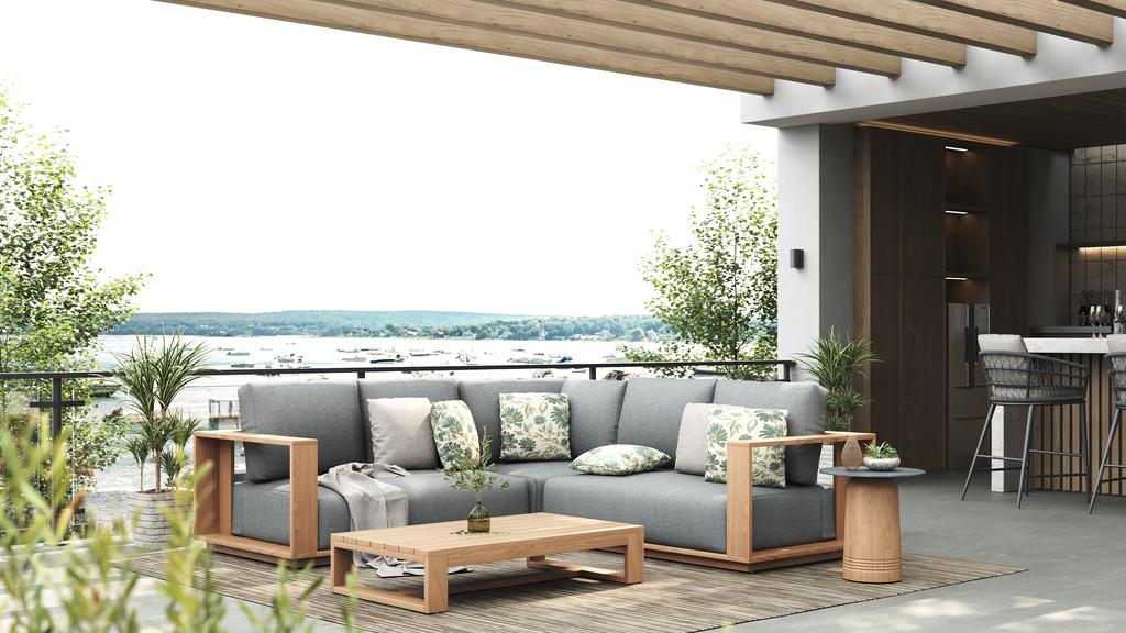 Sunny Outdoor Throw Pillow 45x45 - Ambiance Image~~