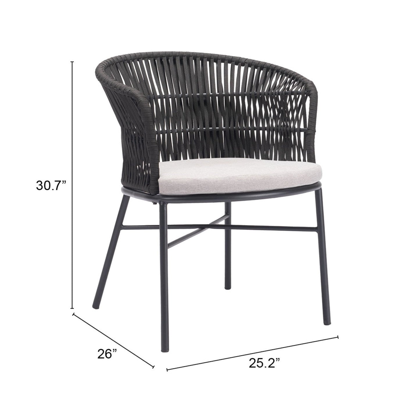 Freycinet Dining Chair (Set of 2) Black