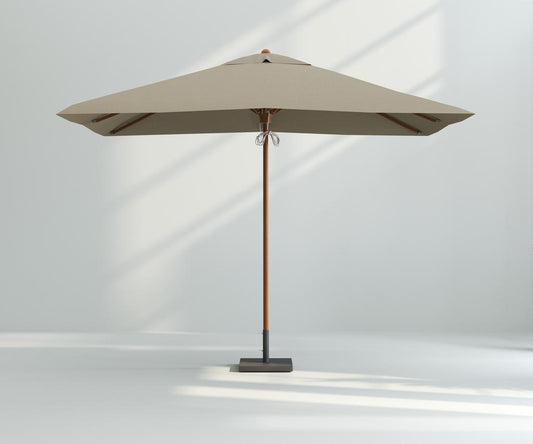 Bay Parasol Recta 350 - Wood Grain Powder Coated SS~~