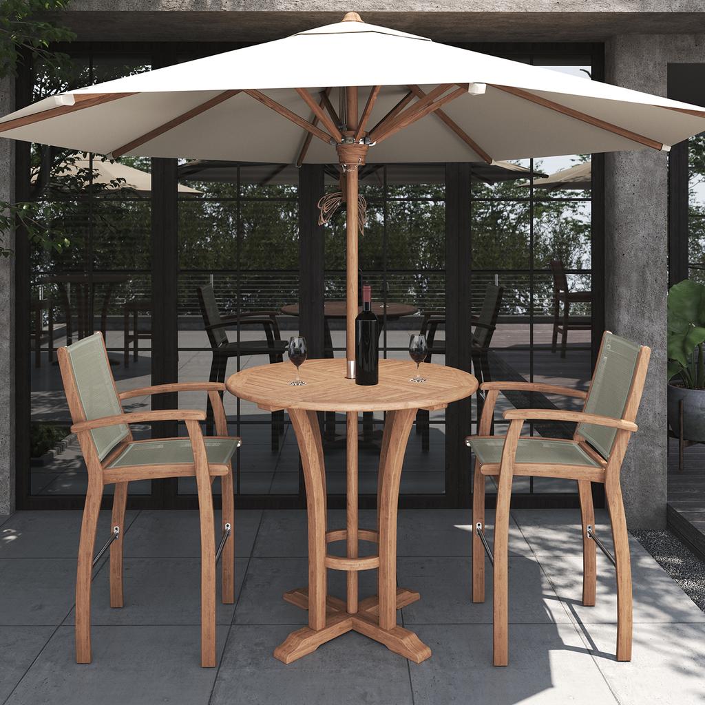 Ocean Parasol Frame Round 300 - Ambiance Image~~