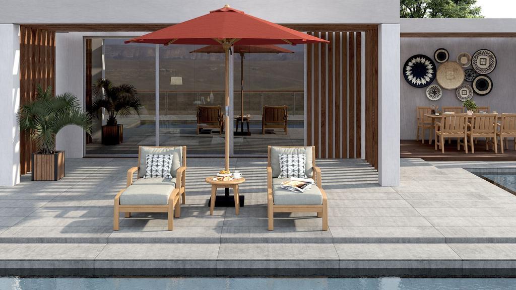 Ocean Parasol Frame Square 200 - Ambiance Image~~