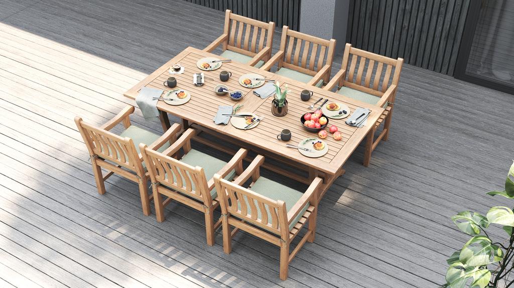 Rectangular Royal Double Extension Table 310 - Ambiance Image~~