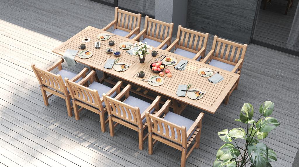 Rectangular Royal Double Extension Table 310 - Ambiance Image~~