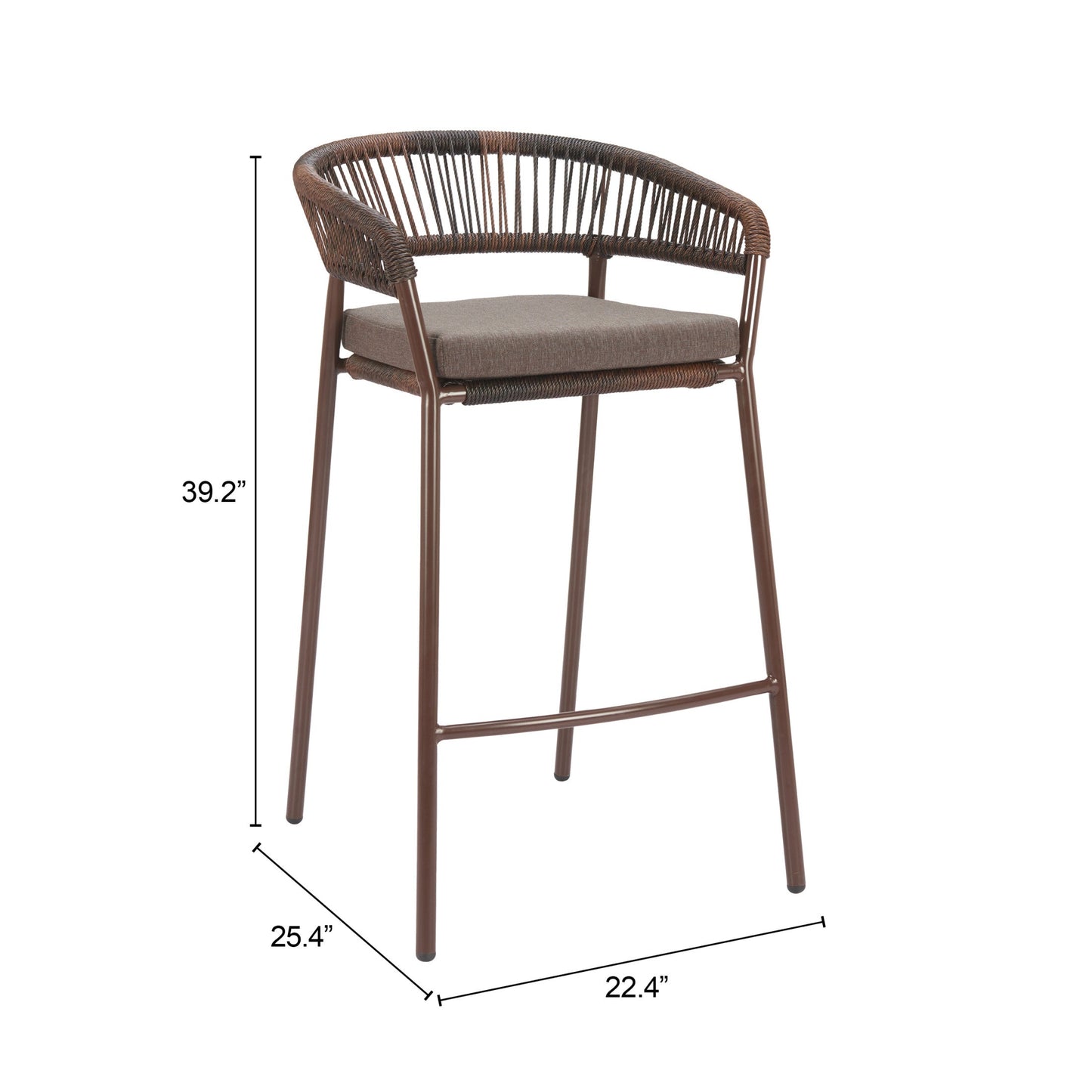 Skye Barstool (Set of 2) Brown
