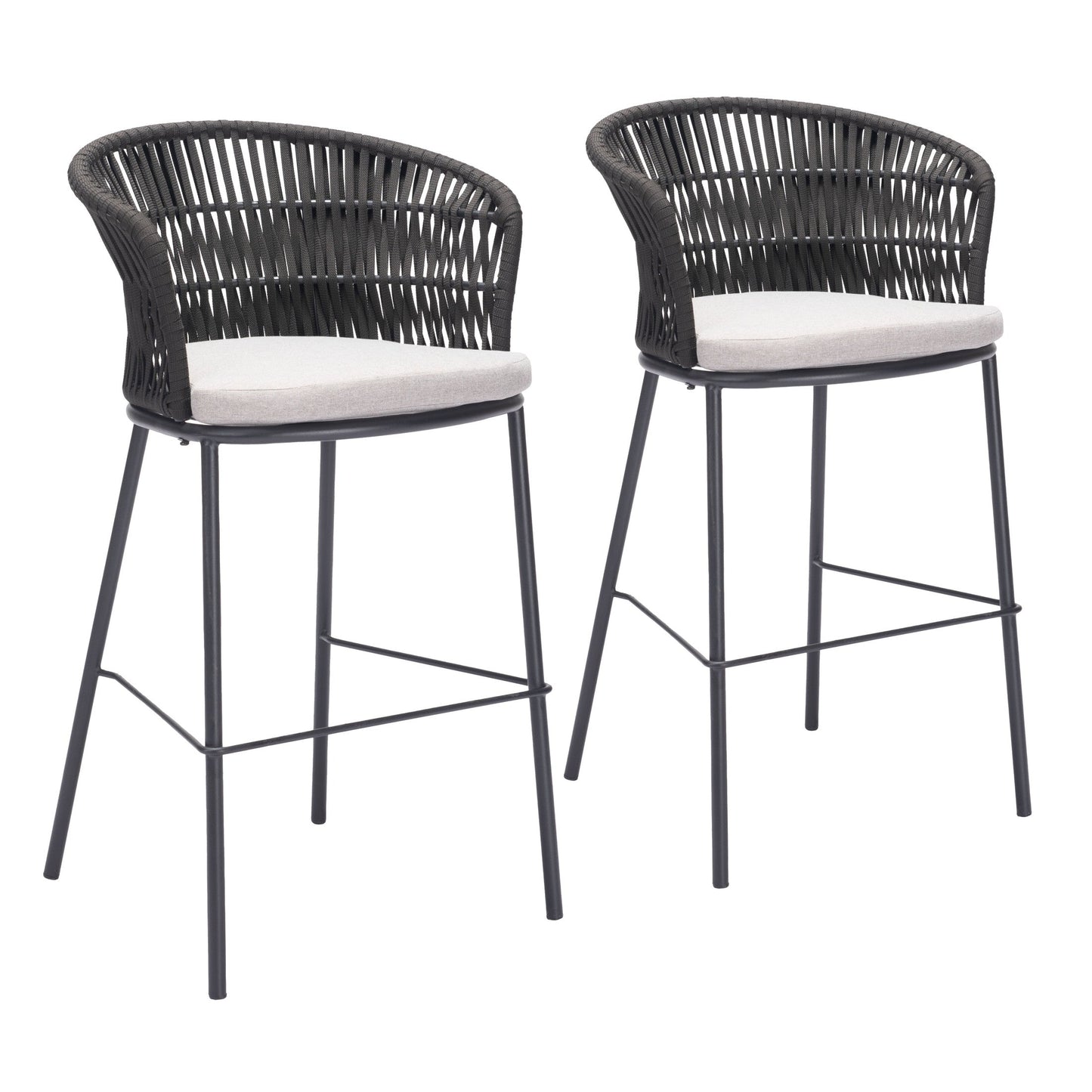 Freycinet Barstool (Set of 2) Black