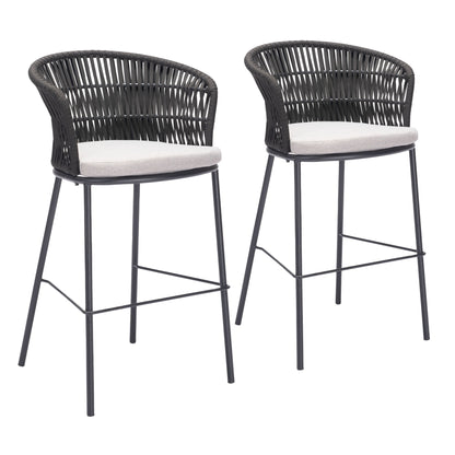 Freycinet Barstool (Set of 2) Black