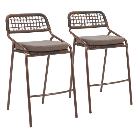 Rio Barstool (Set of 2) Brown