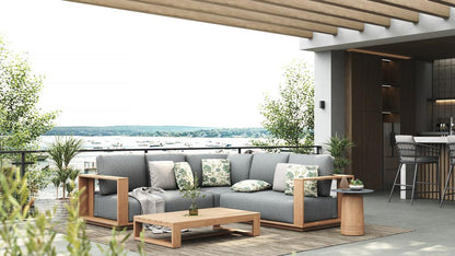 Sunny Outdoor Throw Pillow 45x45 - Ambiance Image~~