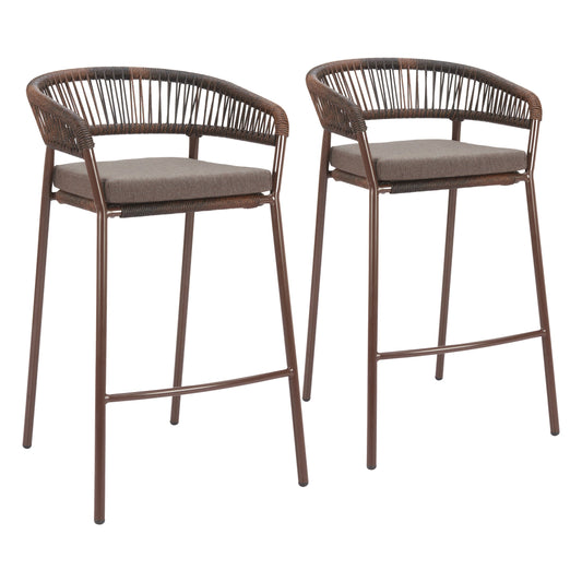 Skye Barstool (Set of 2) Brown