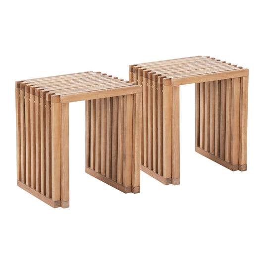 Riviera Extendable Stool (Set of 2) Natural