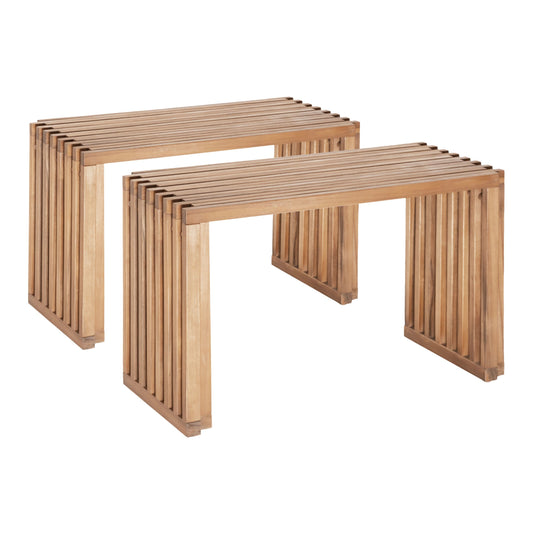 Riviera Extendable Bench (Set of 2) Natural